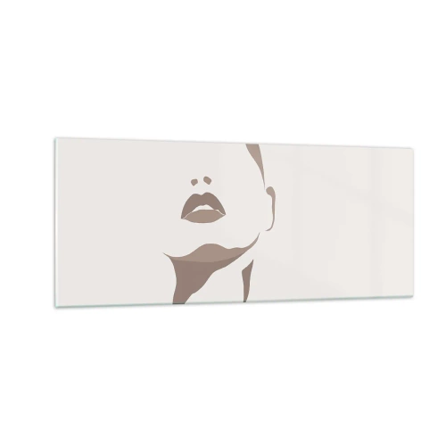 Quadro su vetro - Fatta di luce e ombra - 100x40 cm