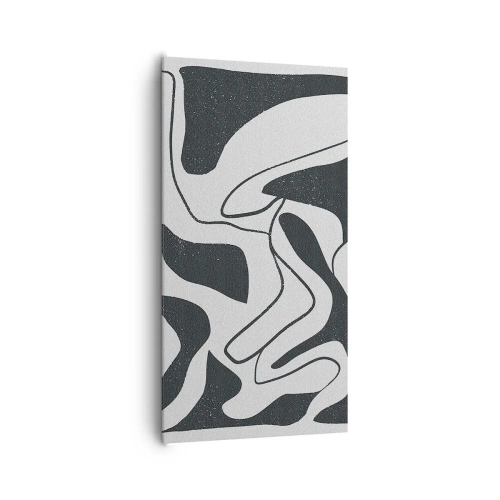 Quadro su tela - Stampe su Tela - Gioco astratto nel labirinto - 65x120 cm