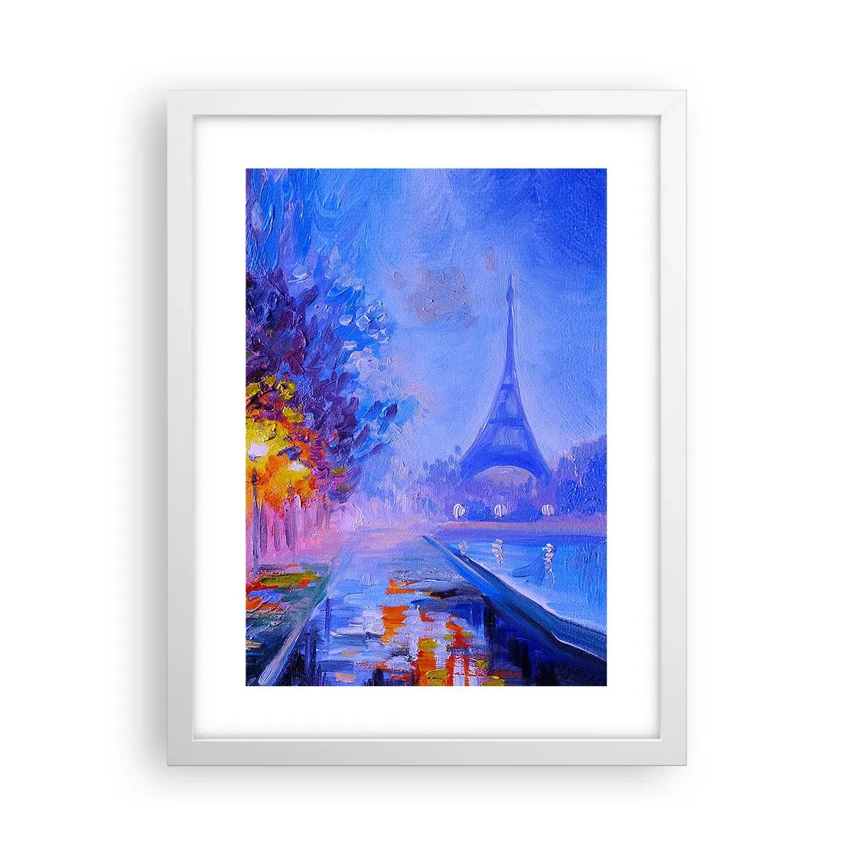 Poster in cornice bianca - Passeggiata da sogno - 30x40 cm