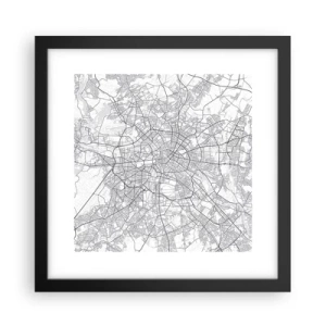 Poster in cornice nera - Il fiore di Berlino - 30x30 cm