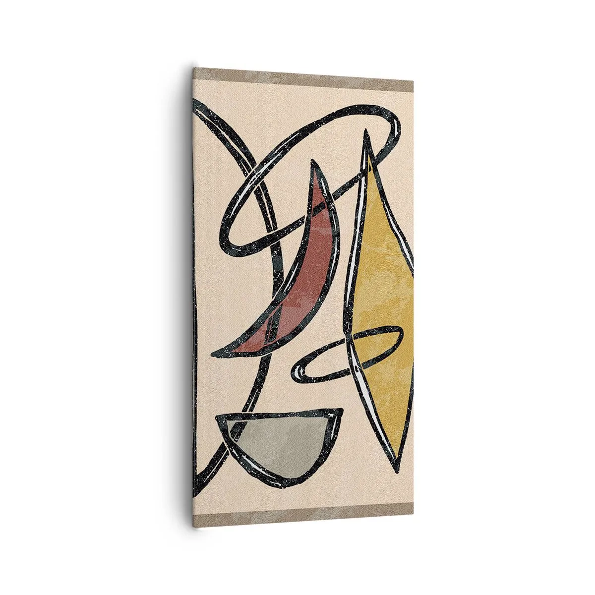 Quadro su tela - Stampe su Tela - Composizione: archi e ovali - 65x120 cm