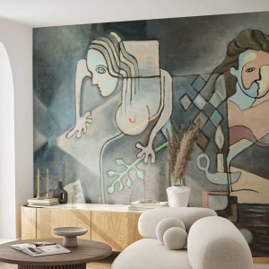 Fotomurali Autoadesivo Deluxe Sticker - Mosaico di spirito e materia - Astrazione, Cubismo, Persone - 200x140 cm