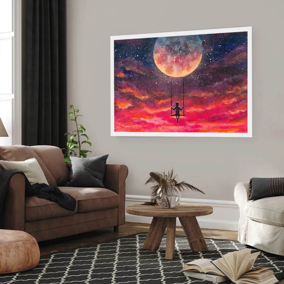 Poster - Con la testa tra le nuvole - 70x50 cm