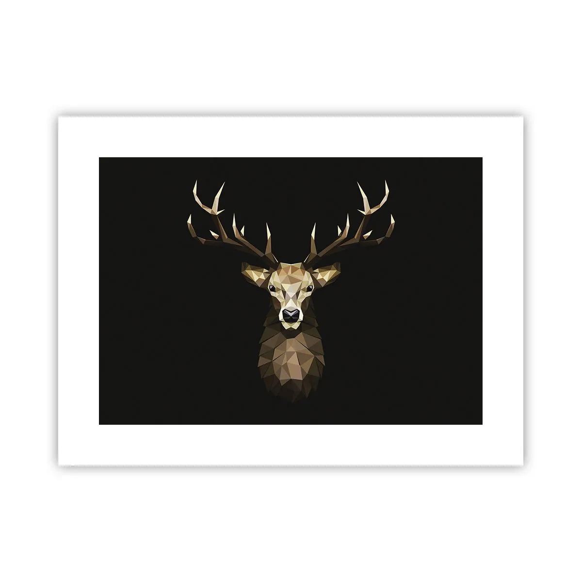 Poster - Cervo cubista - 40x30 cm