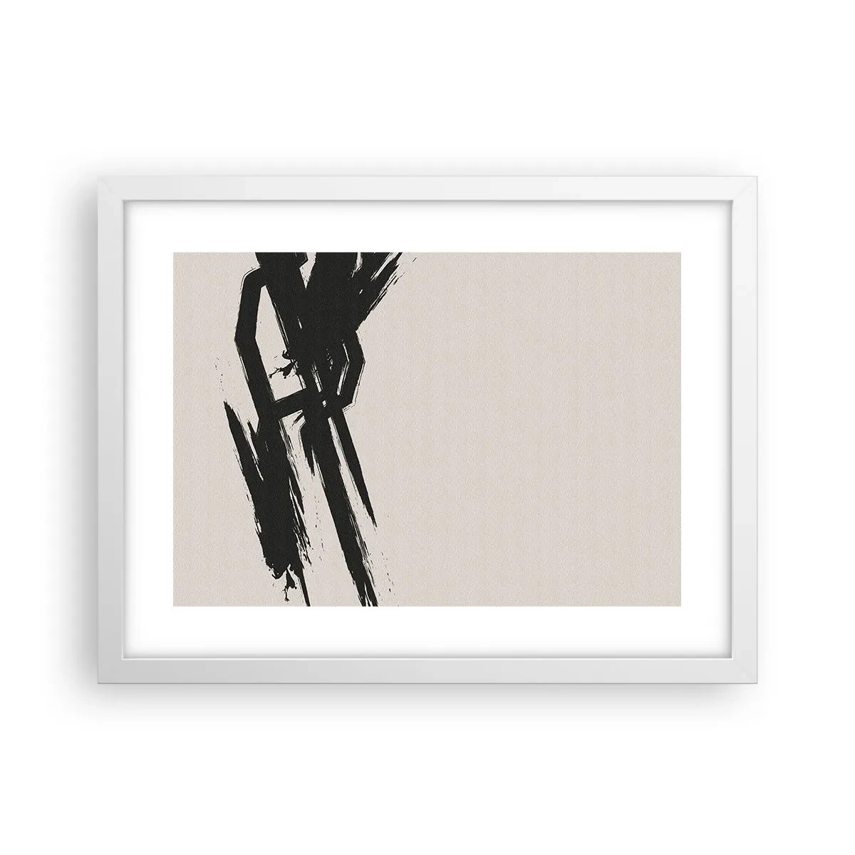 Poster in cornice bianca - Corsa sfrenata - 40x30 cm