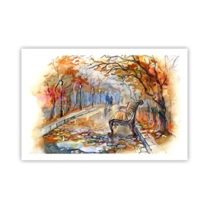 Poster - Passeggiando insieme l'autunno - 91x61 cm
