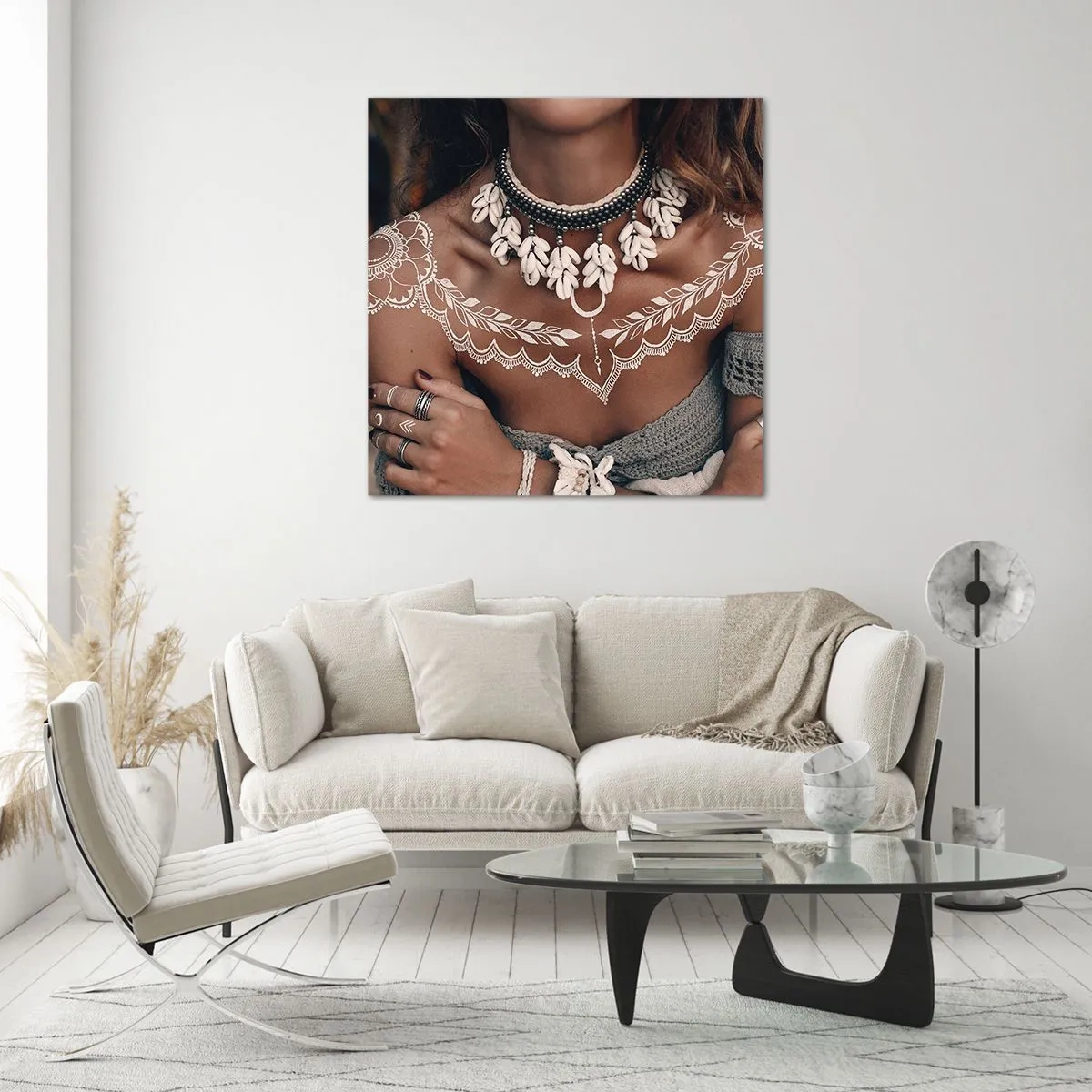 Quadro su vetro - Talismani, rituali di femminilità - 50x50 cm