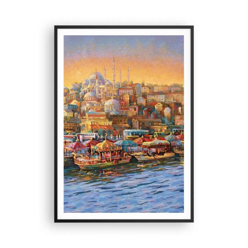 Poster in cornice nera - Racconto da Istanbul - 70x100 cm