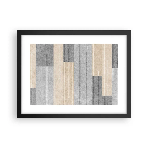 Poster in cornice nera - Composizione: rigare dritto - 40x30 cm