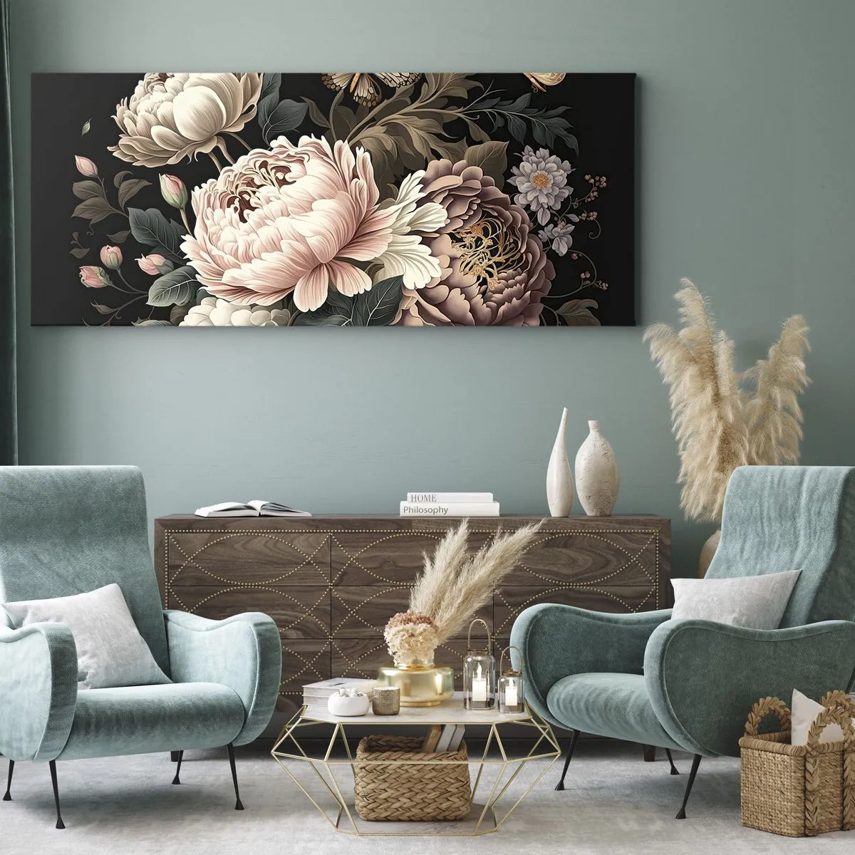 Quadro su tela - Stampe su Tela - In stile barocco - 100x40 cm