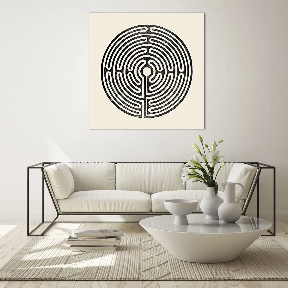 Quadro su vetro - Ordine misterioso - 30x30 cm