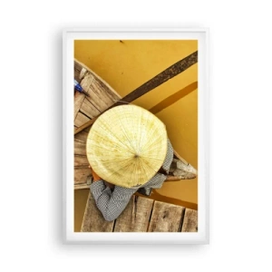 Poster in cornice bianca - Vita sul Fiume Giallo - 61x91 cm