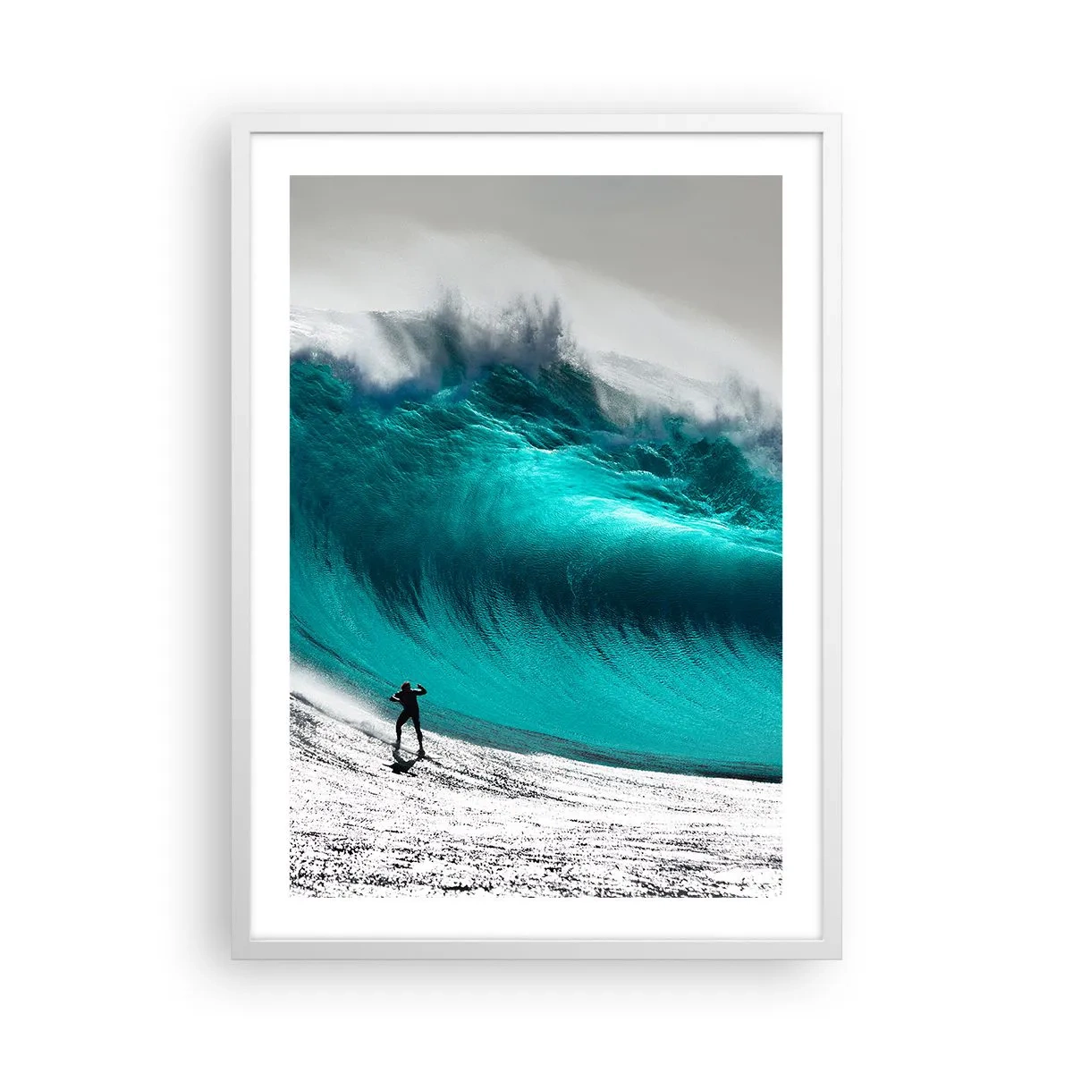 Poster in cornice bianca - Sfida accettata - 50x70 cm