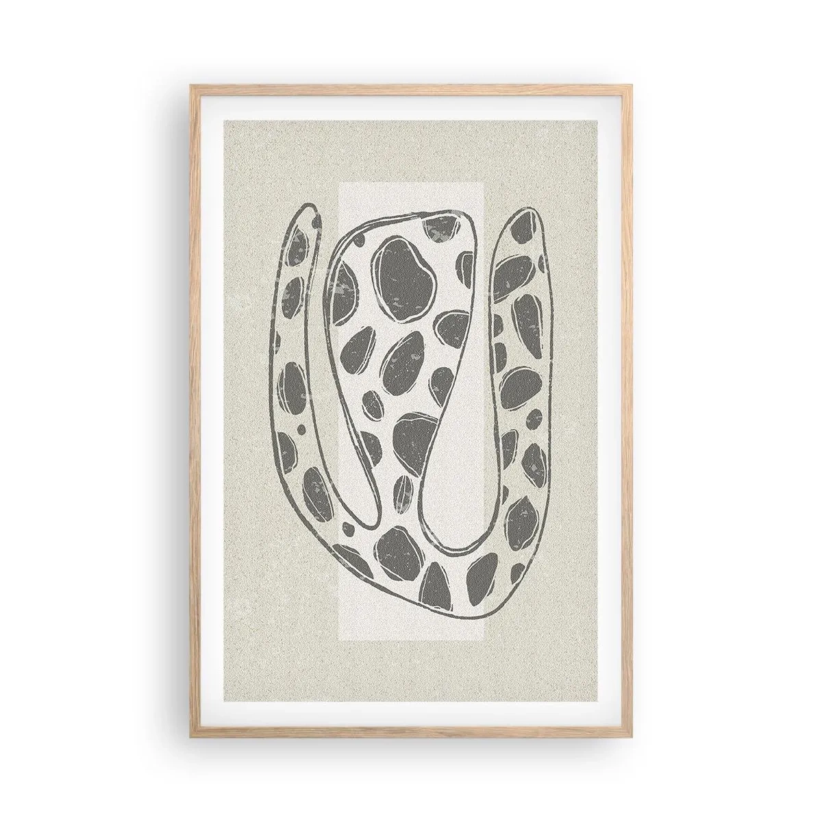 Poster in cornice rovere chiaro - Creatura stranissima - 61x91 cm