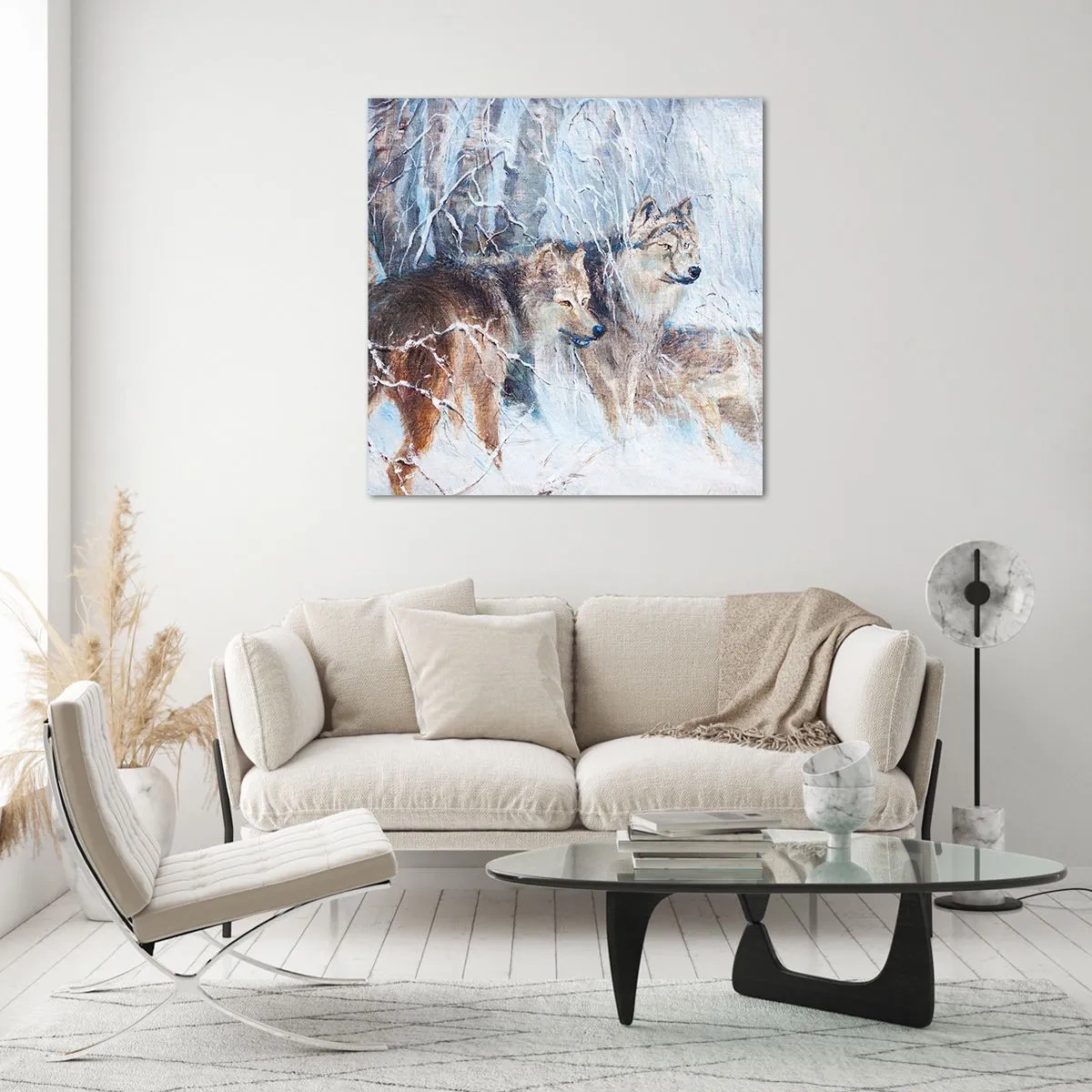 Quadro su vetro - Attenzione! In arrivo... - 70x70 cm