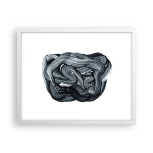 Poster in cornice bianca - Non è così semplice - 50x40 cm