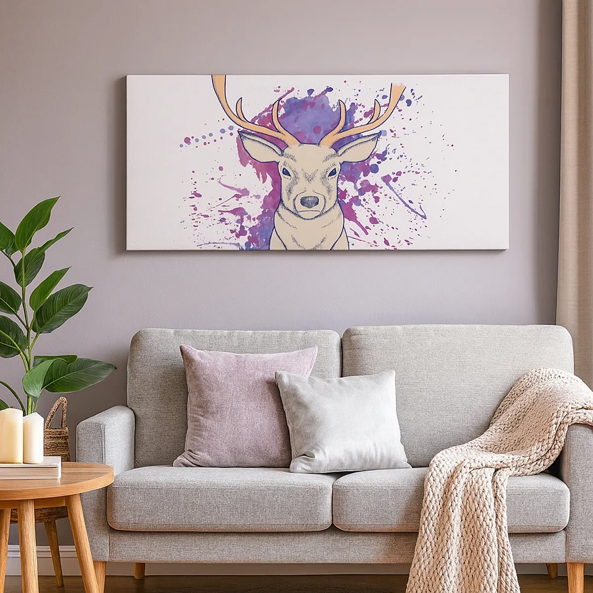 Quadro su tela - Stampe su Tela - Coraggio ed equilibrio - 30x30 cm