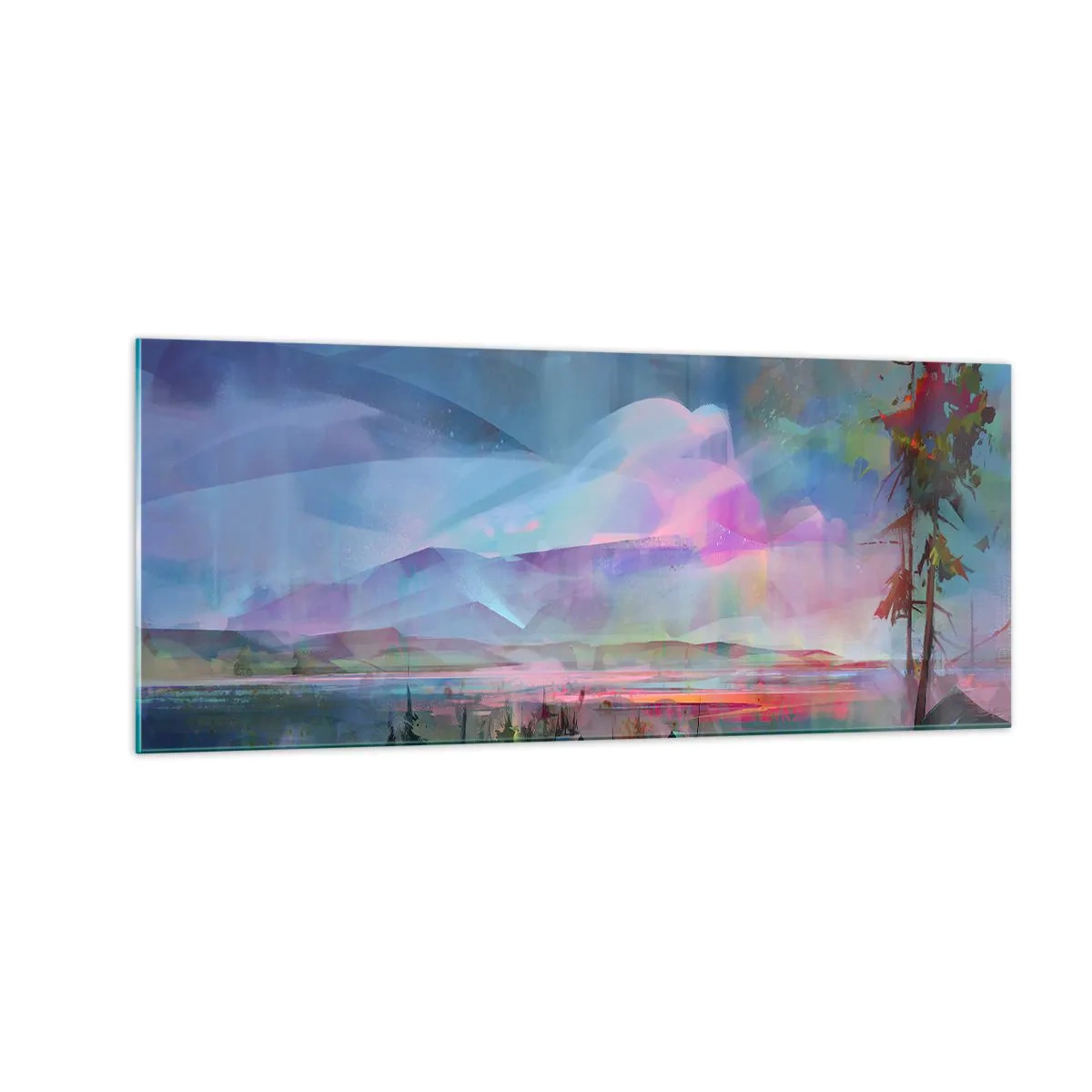 Quadro su vetro - Sotto un cielo benevolo - 100x40 cm