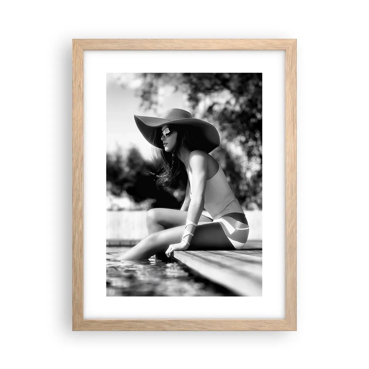 Poster in cornice rovere chiaro - Sogno estivo - 30x40 cm