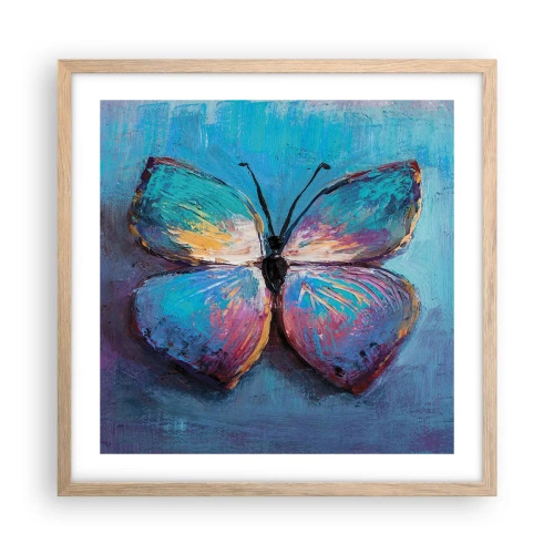 Poster in cornice rovere chiaro - In tutta la bellezza - 50x50 cm