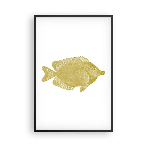 Poster in cornice nera - Pesce e basta - 61x91 cm