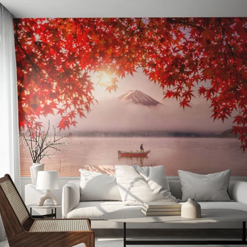 Fotomurali Standard Eco - Nell'atmosfera del Giappone - Paesaggio, Lago, Giappone - 250x175 cm
