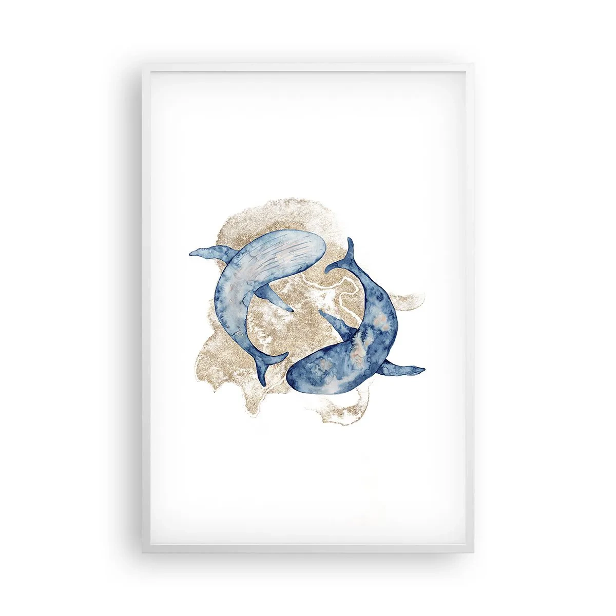 Poster in cornice bianca - Amicizia o amore? - 61x91 cm