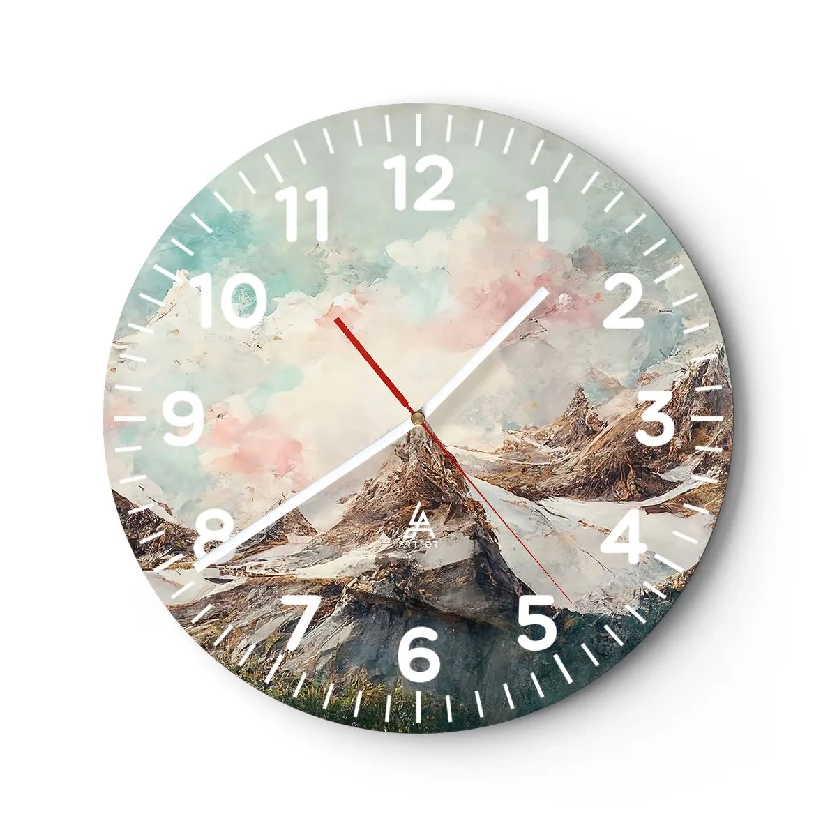 Orologio da parete - Orologio in Vetro - Lame di roccia - 30x30 cm