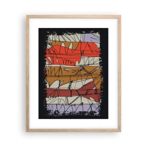 Poster in cornice rovere chiaro - Composizione spontanea - 40x50 cm