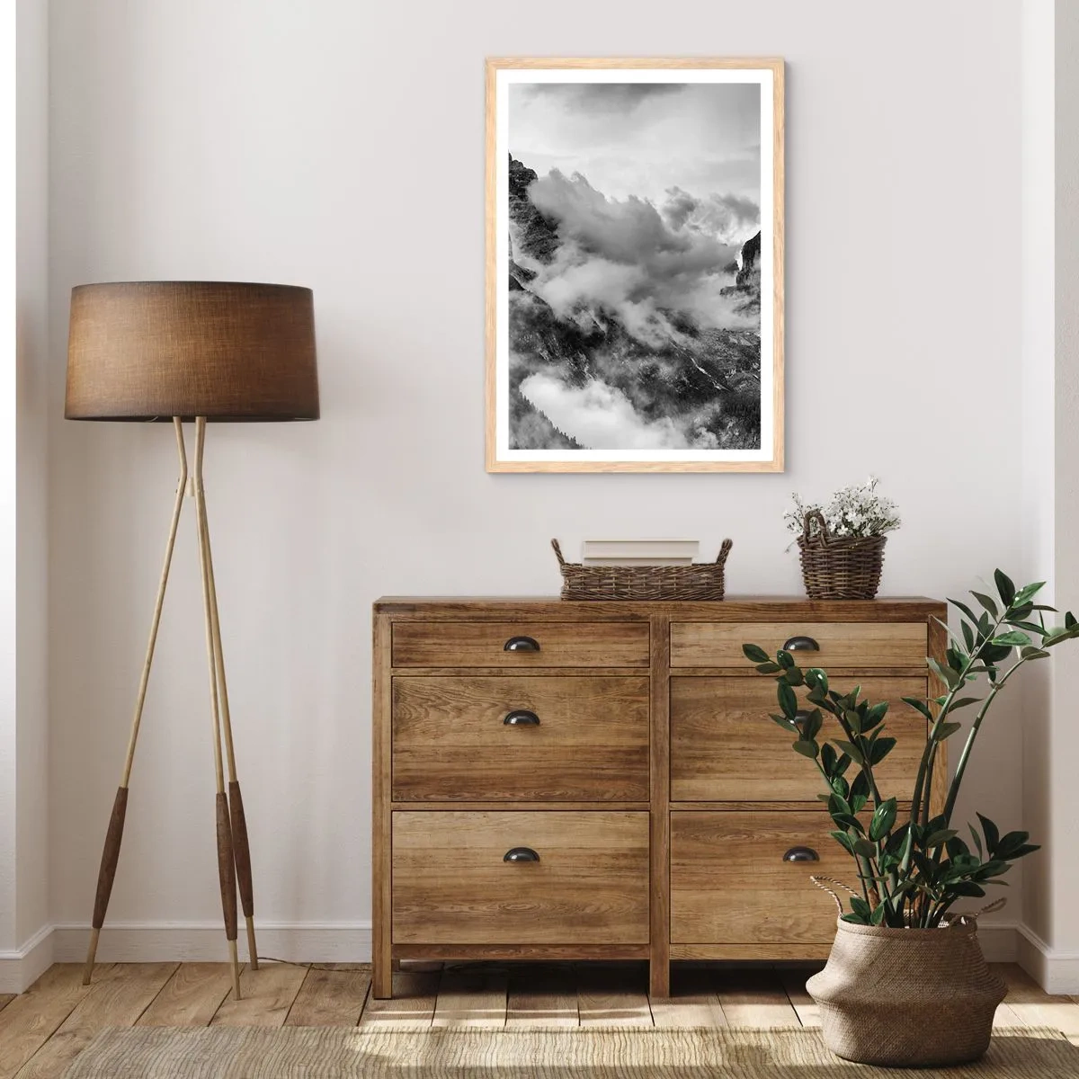 Poster in cornice rovere chiaro - Belli e terribili - 70x100 cm