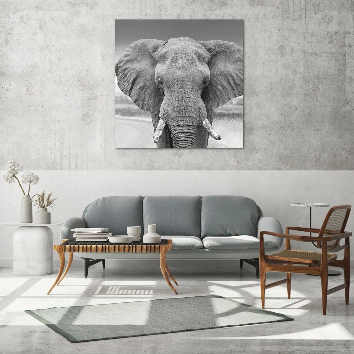 Quadro su vetro - Benvenuti nel mio mondo - 70x70 cm