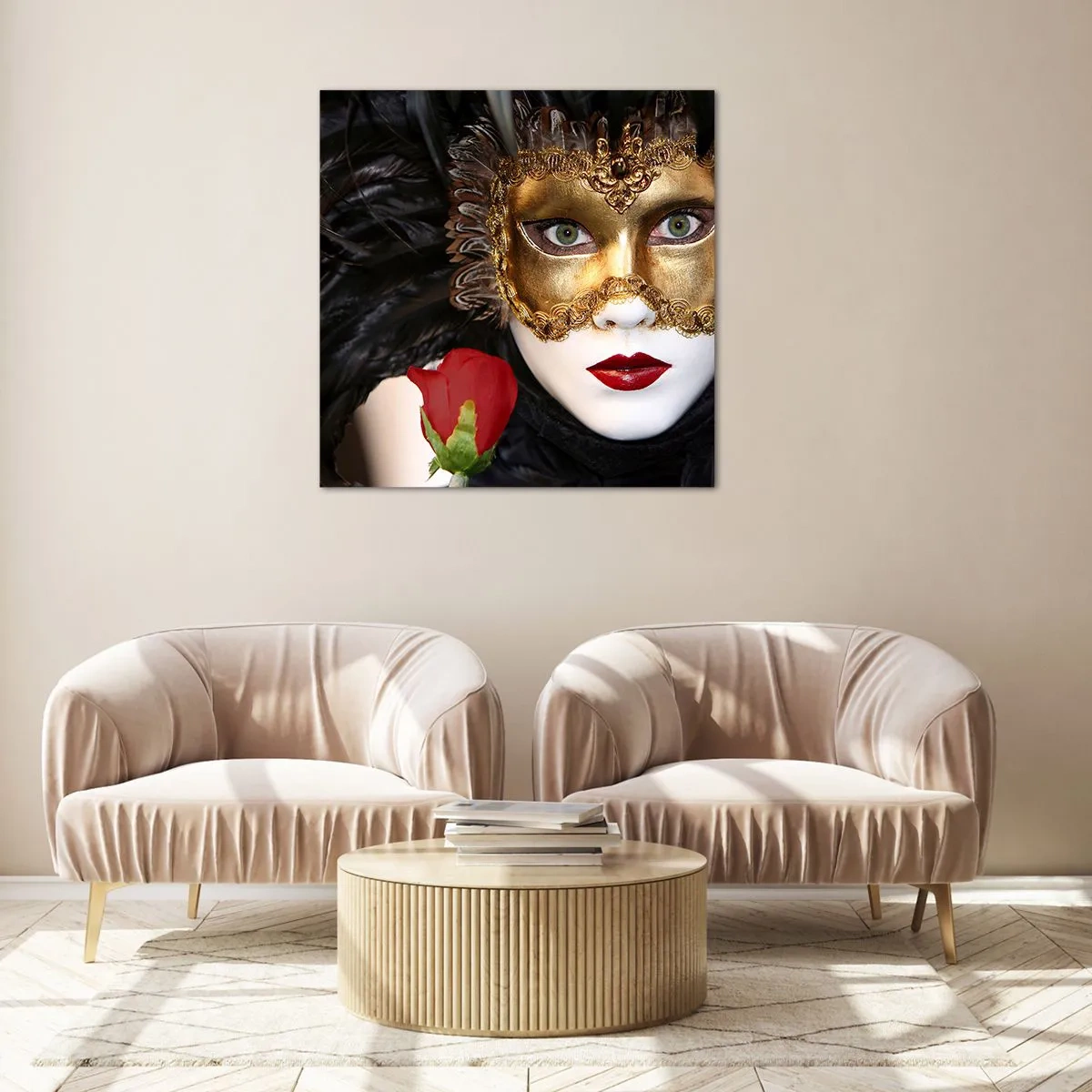 Quadro su vetro - Perché la vita è un grande ballo - 40x40 cm