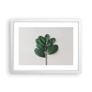 Poster in cornice bianca - Il disegno della natura stessa - 40x30 cm