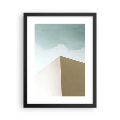Poster in cornice nera - Geometria di un'estate assolata - 30x40 cm