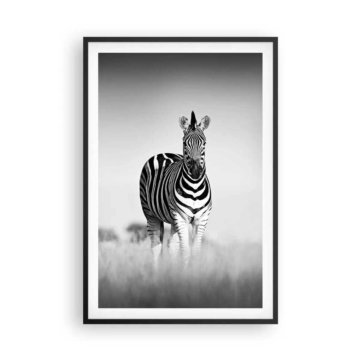 Poster in cornice nera - E tuttavia il mondo è bianco e nero - 61x91 cm