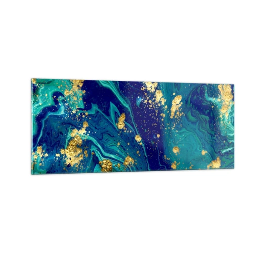 Quadro su vetro - Petali di sole - 100x40 cm