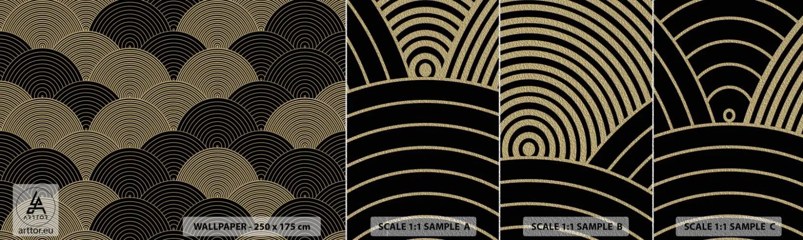 Campione di Fotomurale Premium Sand - Unità nella molteplicità - Astrazione, Grafica, Quartieri - 100x30 cm