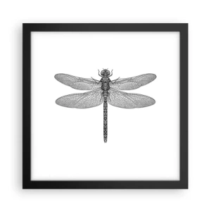 Poster in cornice nera - La precisione della natura - 30x30 cm