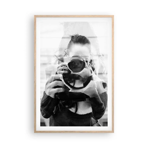 Poster in cornice rovere chiaro - Il creatore e il materiale - 61x91 cm