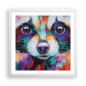 Poster in cornice bianca - Solo buone emozioni - 50x50 cm