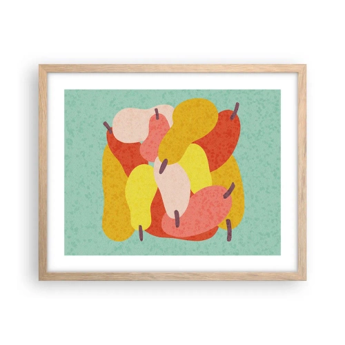 Poster in cornice rovere chiaro - Assaggia il sole estivo - 50x40 cm