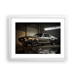 Poster in cornice bianca - Ritorno al passato - 40x30 cm