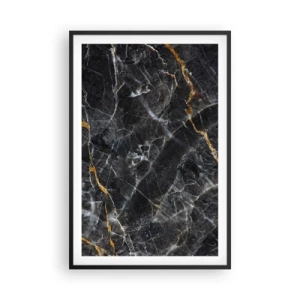 Poster in cornice nera - La vita interiore delle pietre - 61x91 cm