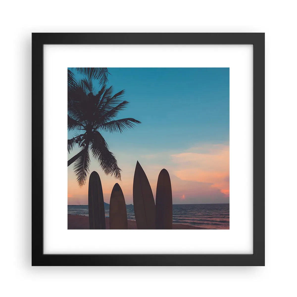 Poster in cornice nera - Domani anche ci divertiamo - 30x30 cm