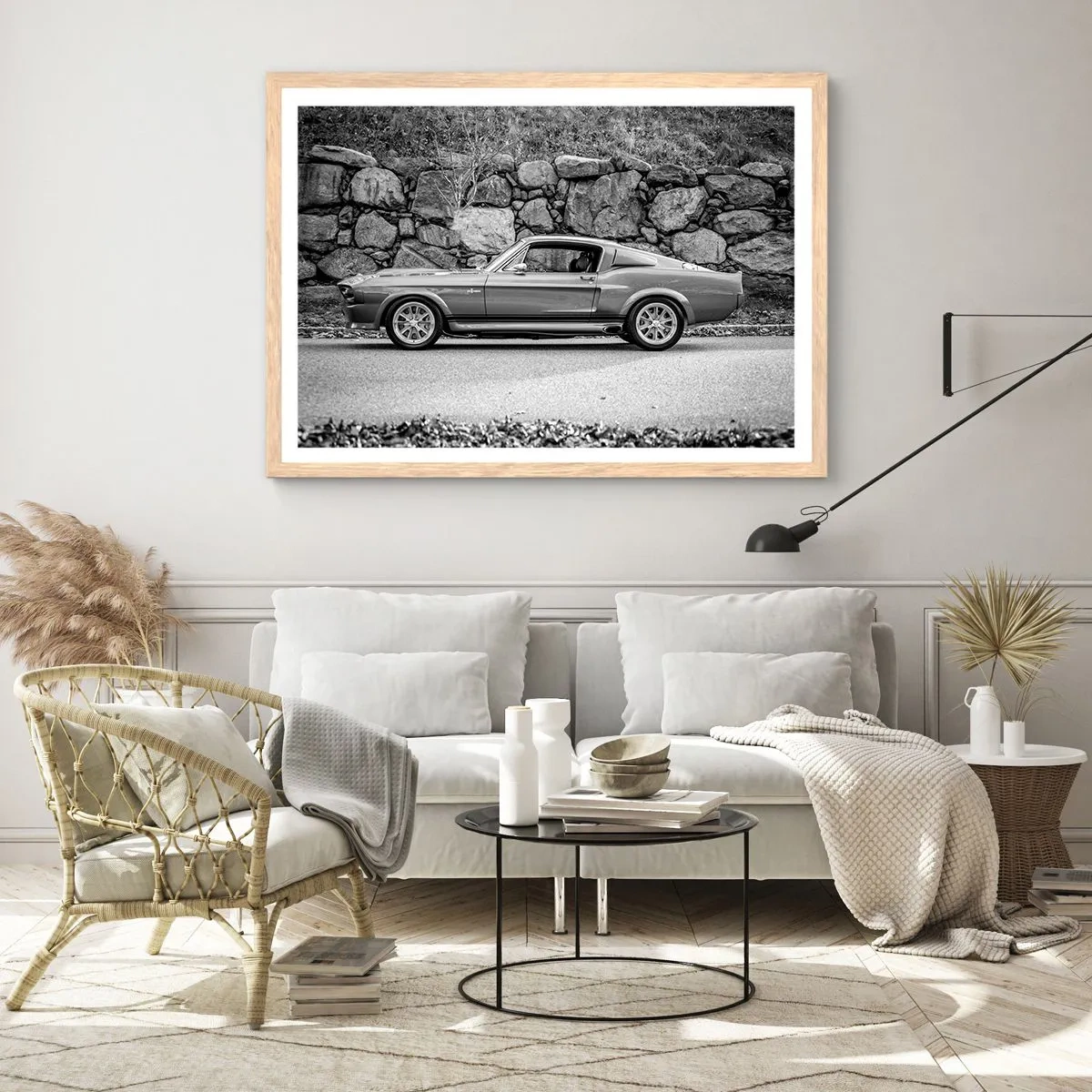 Poster in cornice rovere chiaro - La leggenda degli anni '60 - 91x61 cm