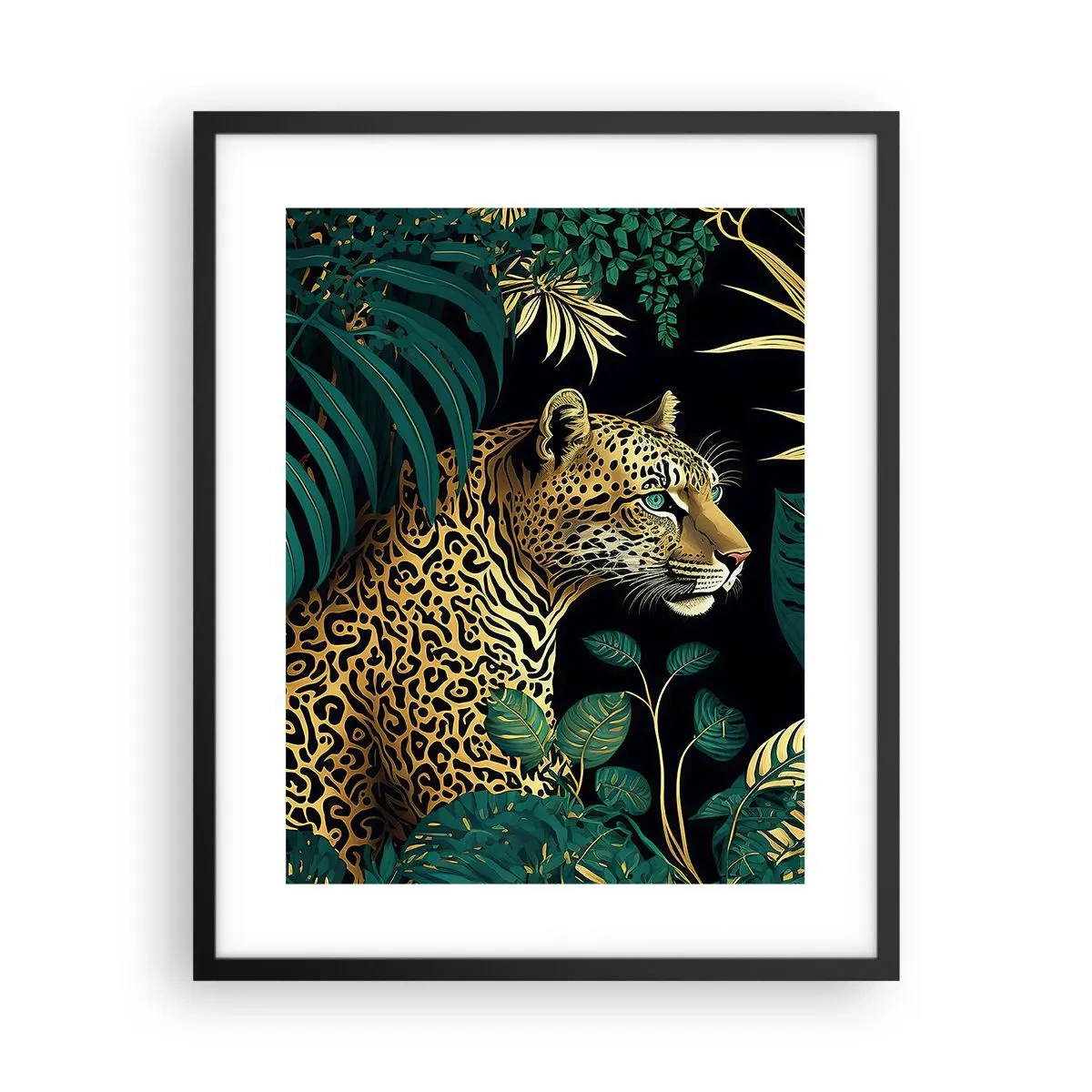 Poster in cornice nera - Il signore della giungla - 40x50 cm