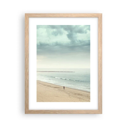 Poster in cornice rovere chiaro - Cercando la pace - 30x40 cm