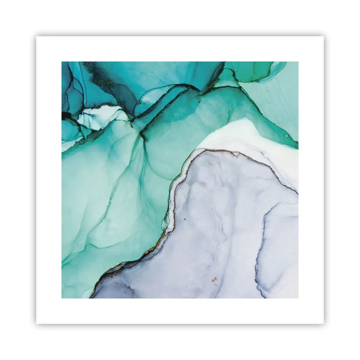 Poster - Studio in turchese - 40x40 cm