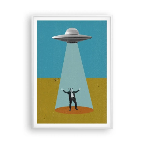 Poster in cornice bianca - Incontro ravvicinato - 70x100 cm