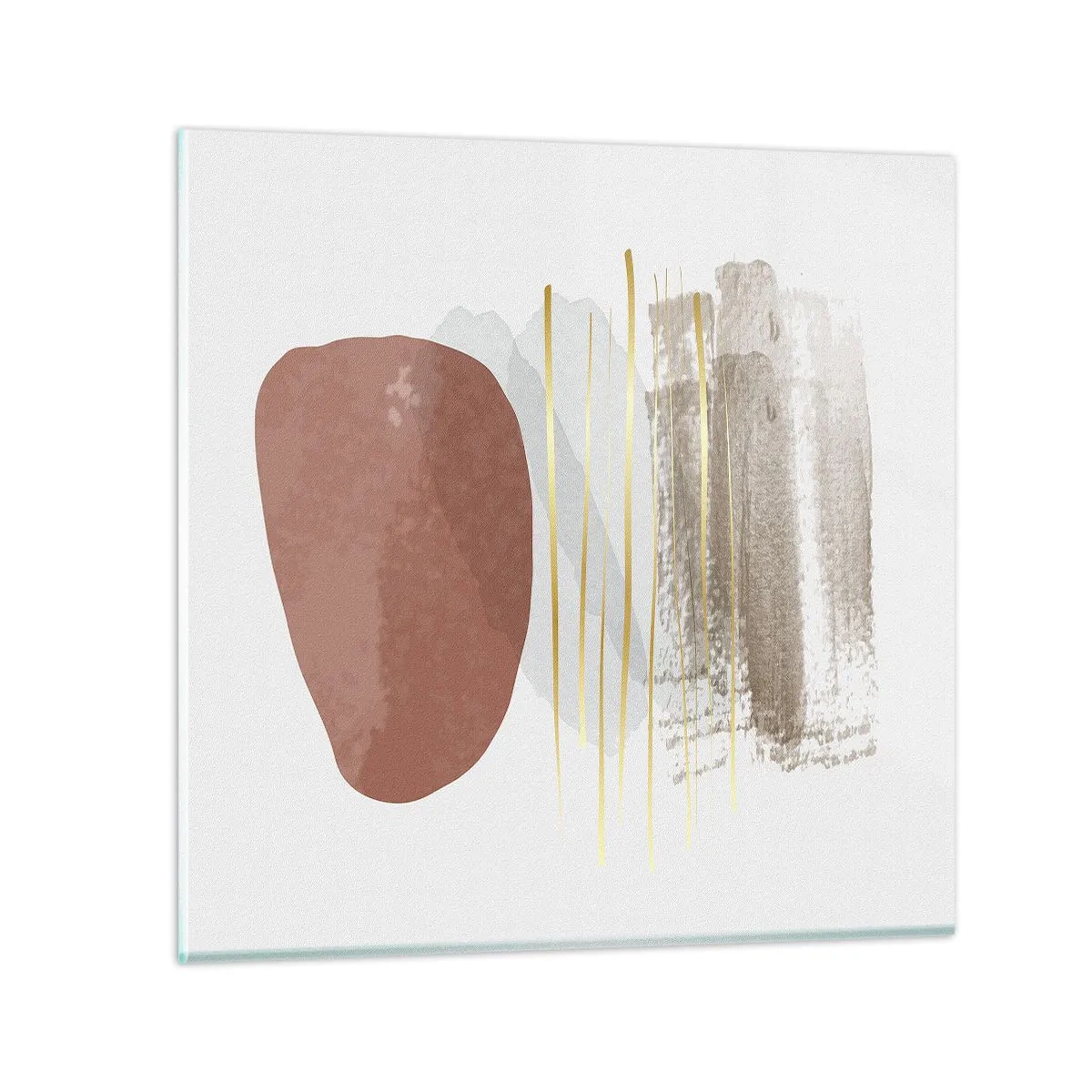 Quadro su vetro - Colonnato astratto - 60x60 cm